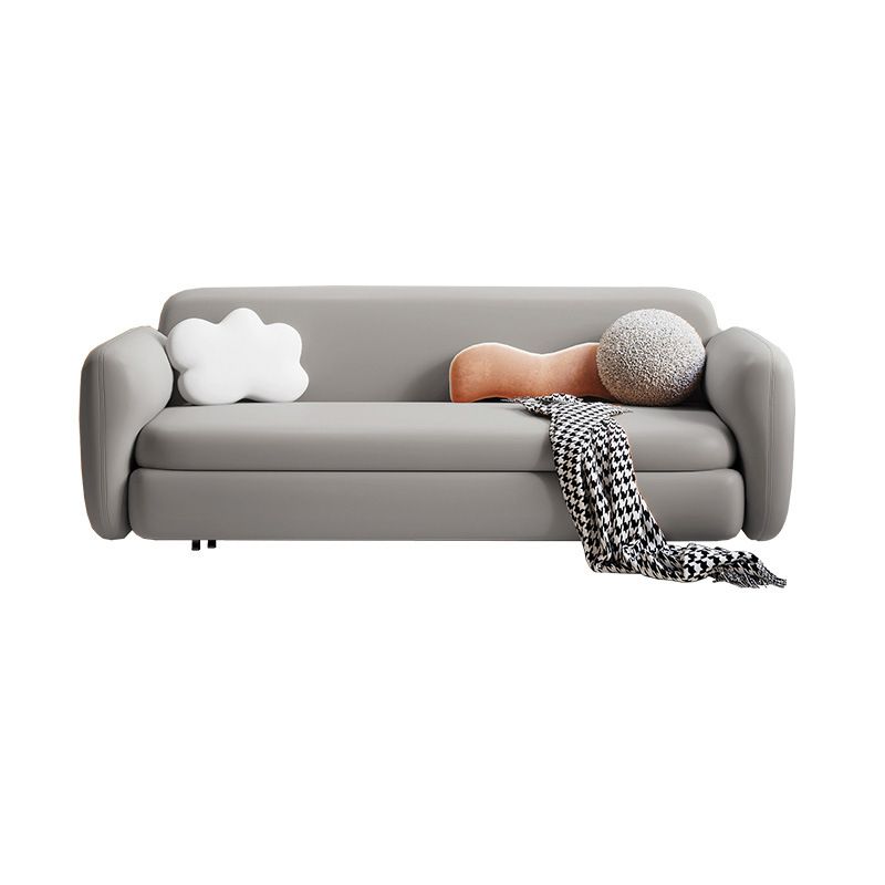 Recessed Arms Futon Sofa Bed Cushion Back Pillow Included Sleeper Sofa