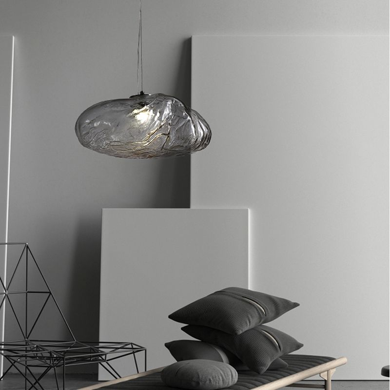 Style moderne suspendu éclairage de pendentif en verre créatif pour le salon