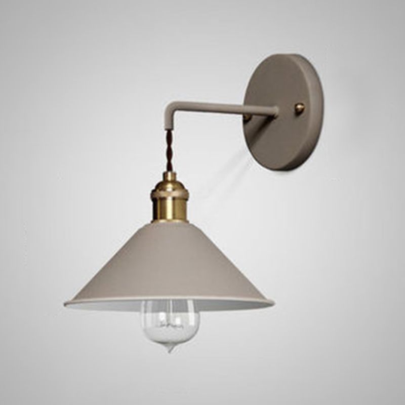 Flare Wall Mounted Lamps Modern Style Metal 1 Light Wall Light Sconces
