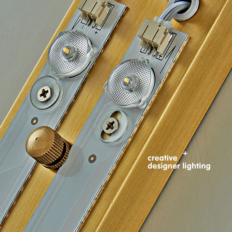 Brass Cylindrical Flush Mount Wall Sconce Postmodern LED Crystal Wall Light for Hallway