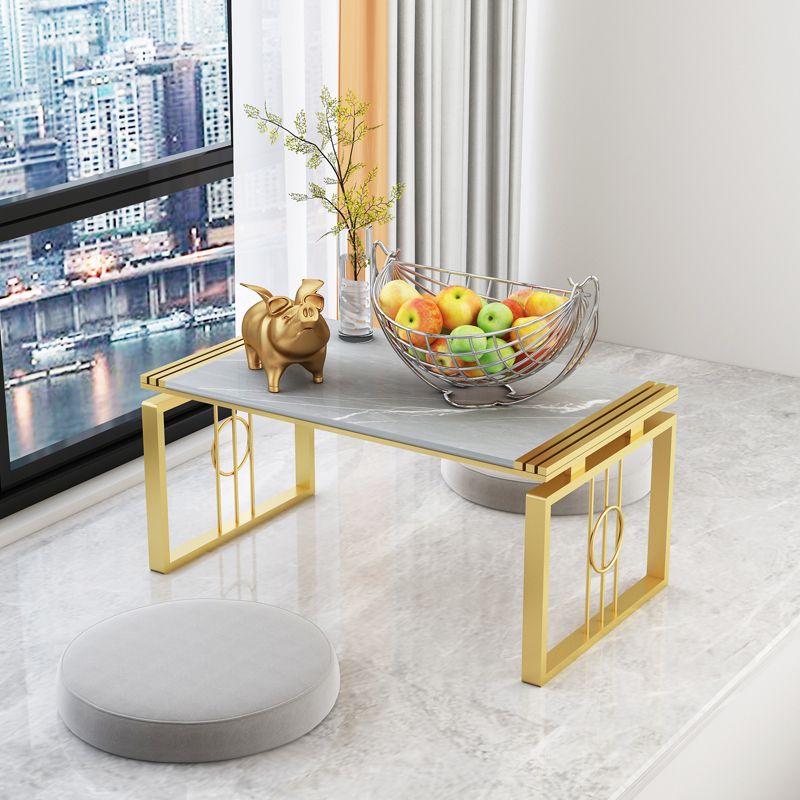 11.81" Tall Sled 1 Single Coffee Table Rectangular Cocktail Table