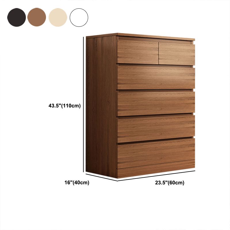 Contemporary Vertical Chest Wood Chest with Drawers for Home/Office