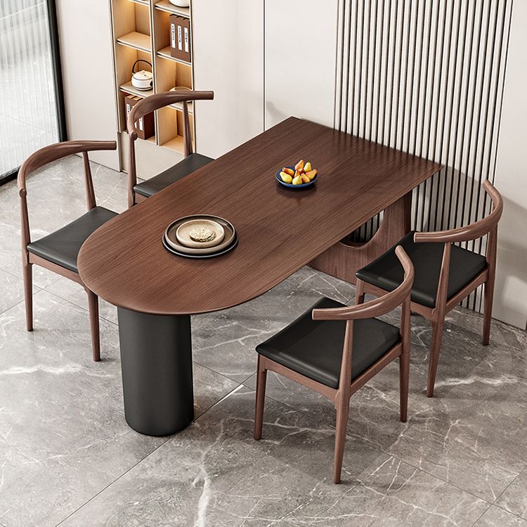 Pine Solid Wood Dining Table Free Form Dining Table for Dining Room