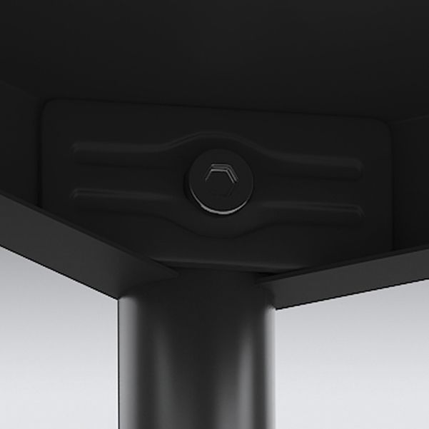 Contemporary Black Shelf Bookcase Open Bookshelf with Shelves Included