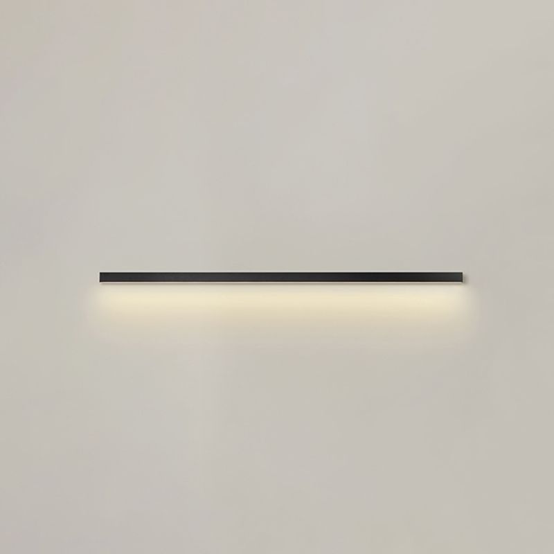 Luz de pared de metal de forma lineal Estilo moderno de 1 luces Luz de pared de 1 luces