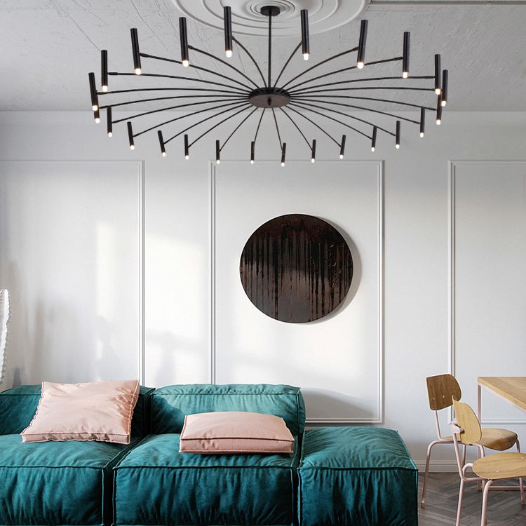 Sputnik Light Aymétriel Chandelier de plafond moderne pour salle à manger du salon