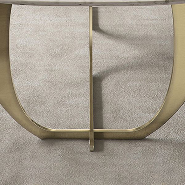 Mesa de comedor de rectángulo de lujo tradicional mesa de acero inoxidable para interiores