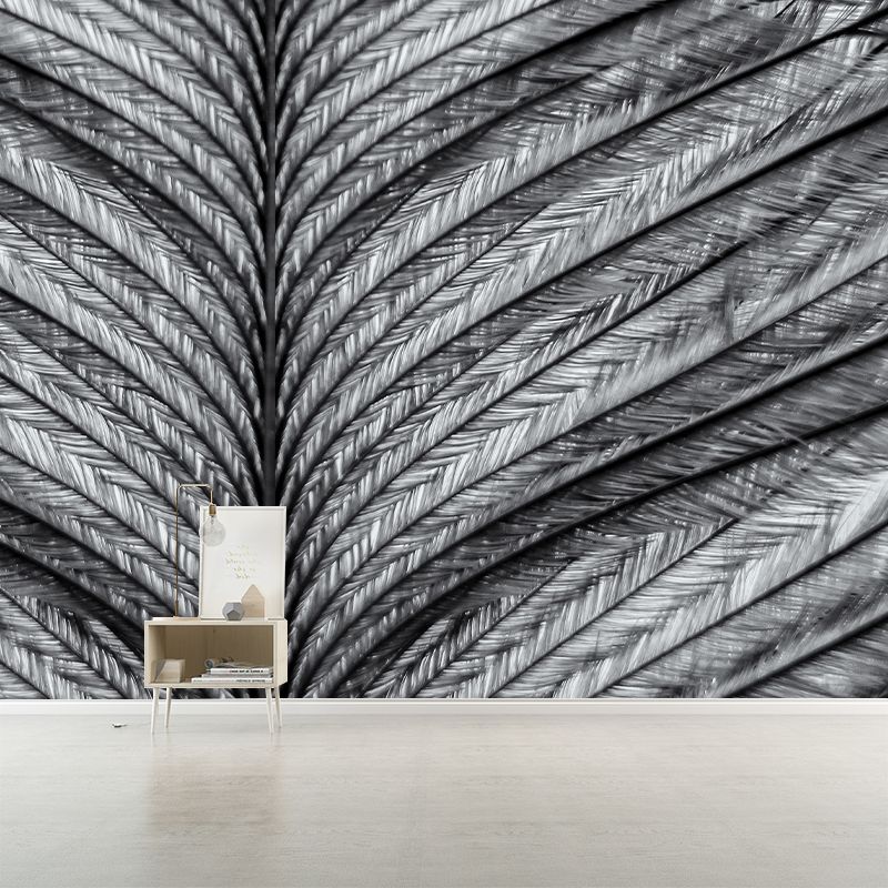 Bird Feather Mildew Resistant Mural Wallpaper Decorative Wall Art for Home Decor