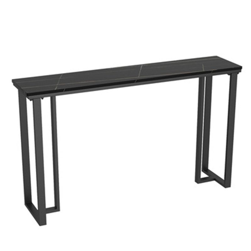 Industrial Bar Height Table Stone Top Bistro Table for Patio Use