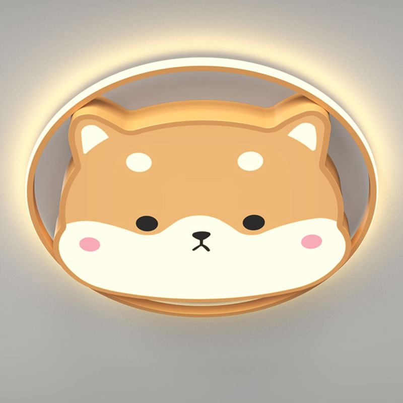 Metallo a forma unica a fiuto leggero stile per bambini 2 luci lampade a soffitto