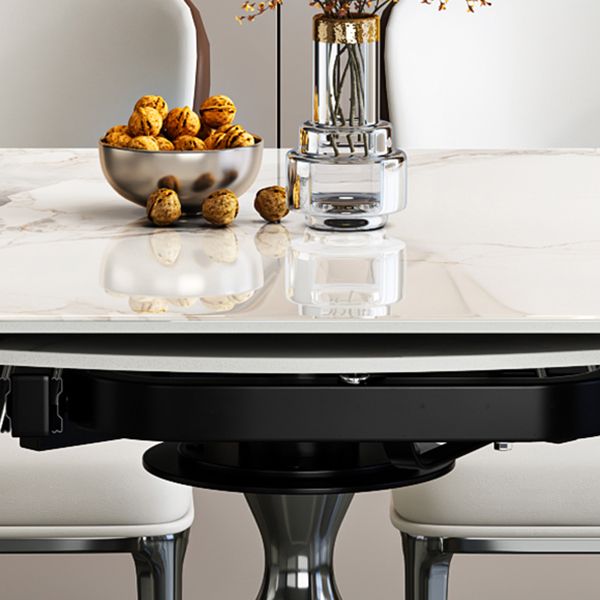 Contemporary 1/2/7 Pieces Furniture Round Stone Dining Set for Home