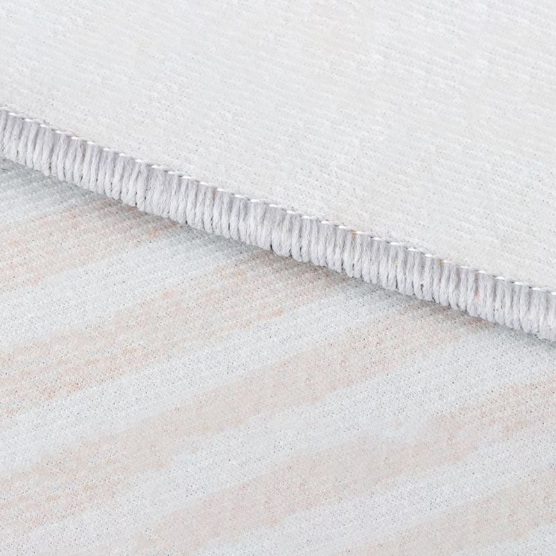 Modern Simple Stripe Rug Apricot Tone Polyester Carpet Stain Resistant Indoor Rug for Home Decoration
