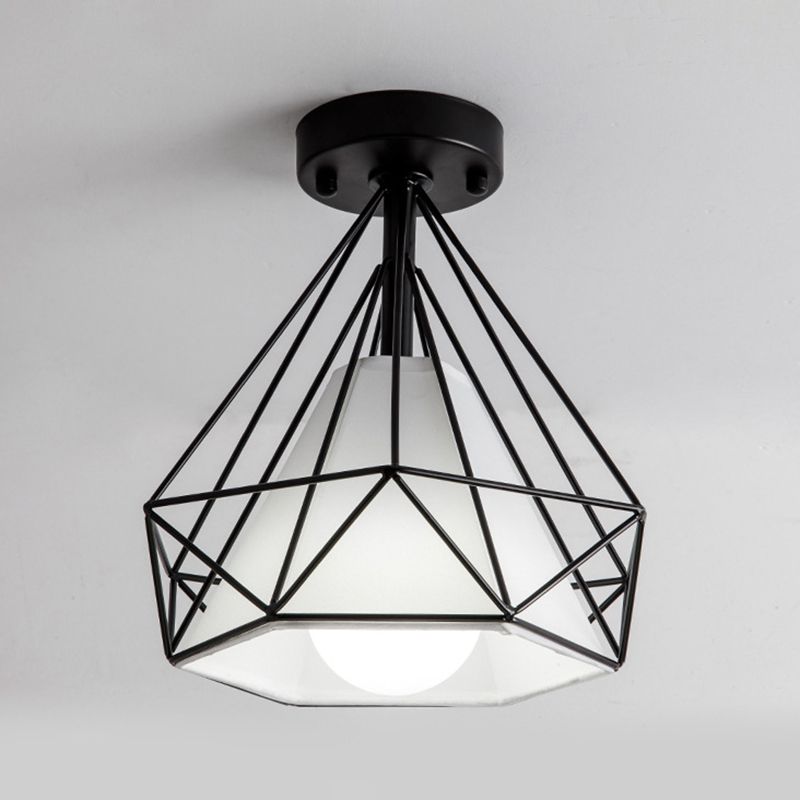 Moderne sternförmige Deckenleuchte im industriellen Stil, Stoff-Lampenschirm, Deckenleuchte für Wohnzimmer, Schlafzimmer