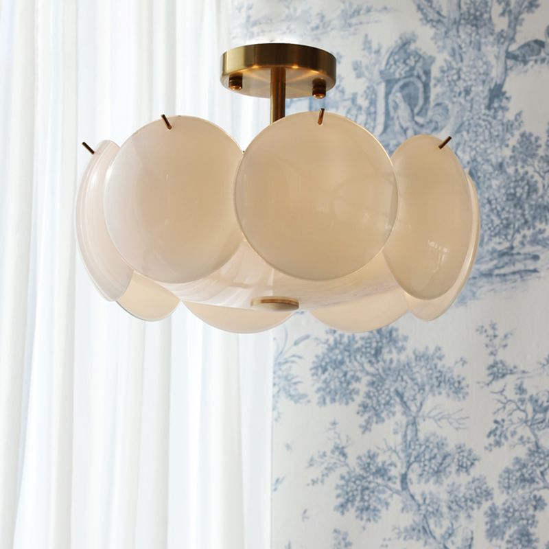 Plafonnier en forme d'anneau, Style créatif moderne, montage encastré en fer pour salle à manger