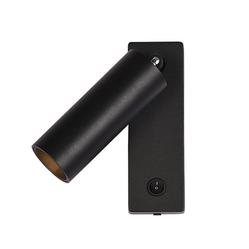 Single Light Bedside Wall Mount Light Metal Adjustable Reading Wall Lamp