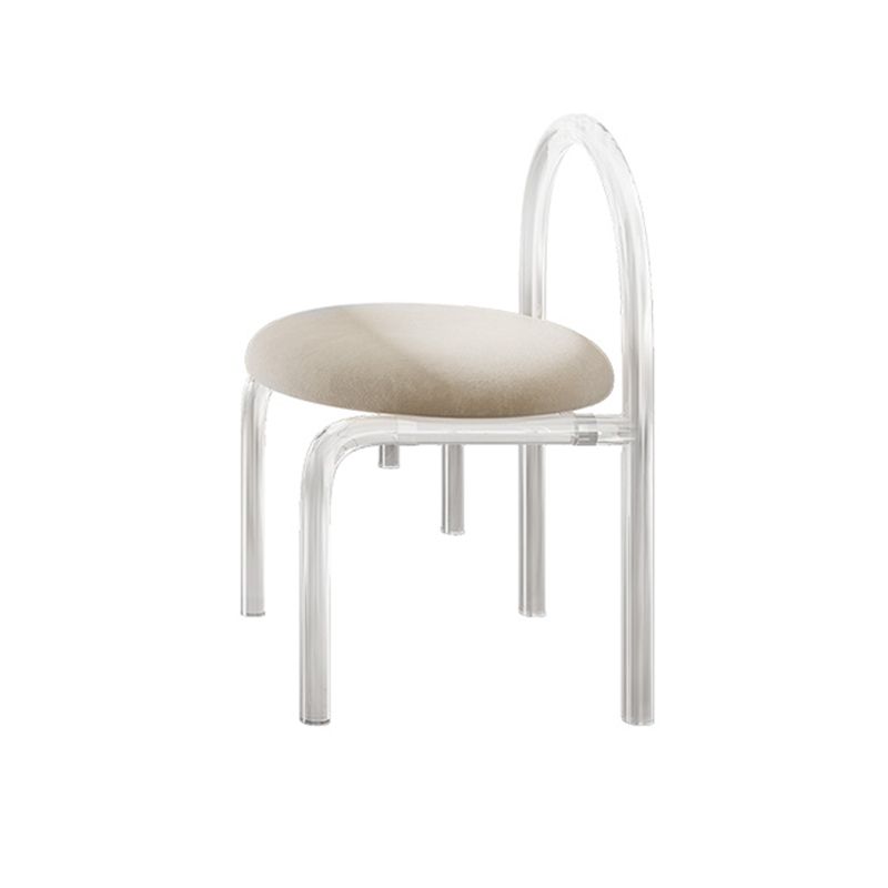 Modern Dining Set 1/2/5 Pcs Rectangle Acrylic Frame Dining Table and Chairs