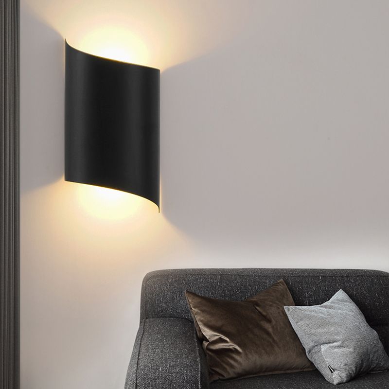 Luces de pared de forma de geometría de estilo contemporáneo de metal luces de montaje de pared de 2 luces