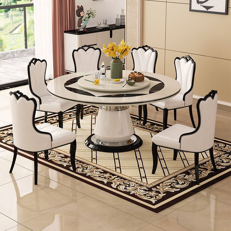 Pedestal Casual Dining Room Kitchen Home Furniture Round Dinner Table