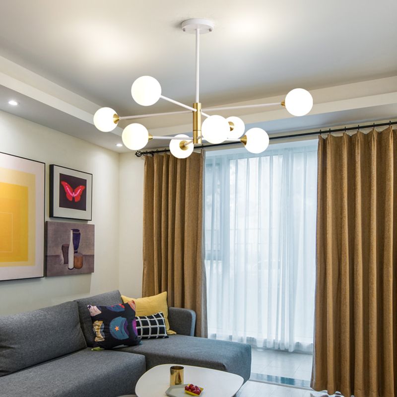 Luminaires de pendentif métallique de forme sphérique