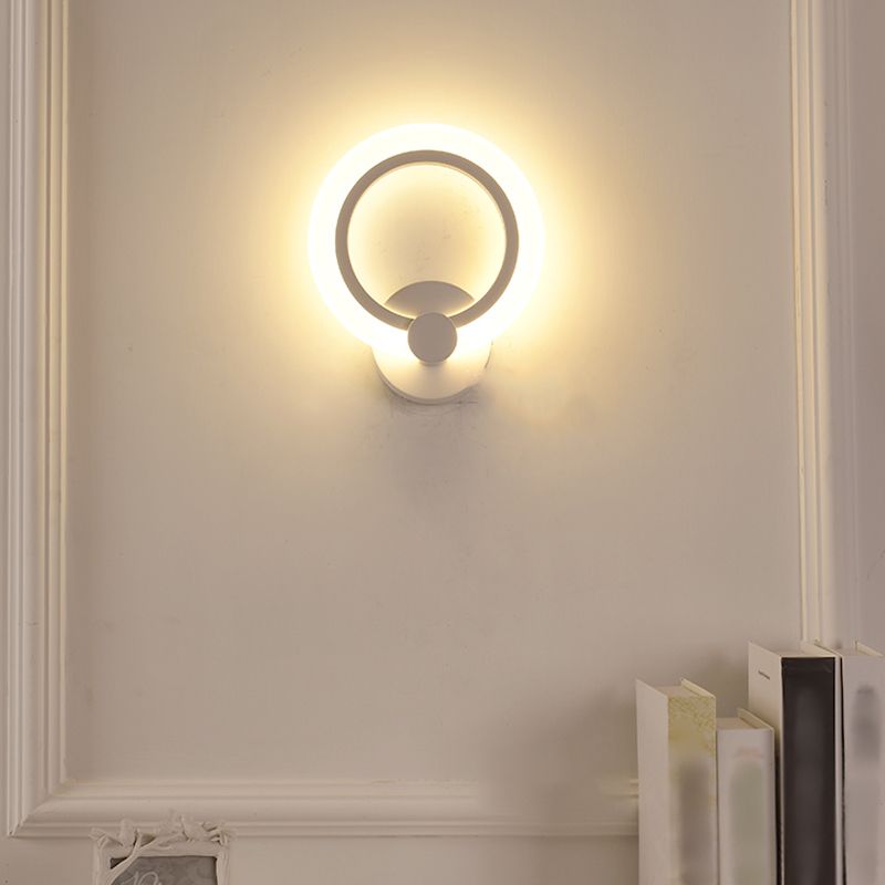 Modern Style Geometric Sconce Light Fixtures Metal 1 Light Wall Mounted Lighting
