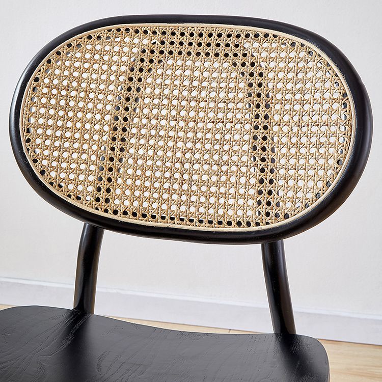 Eigentijdse dineren en accentstoelen massief houten open rug armloze stoel