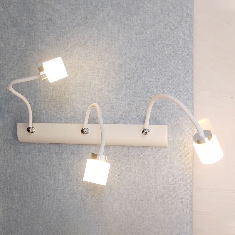 Modern Simple Mirror Lamp Fixture Flexible Makeup Mirror Lamp for Bathroom Washroom