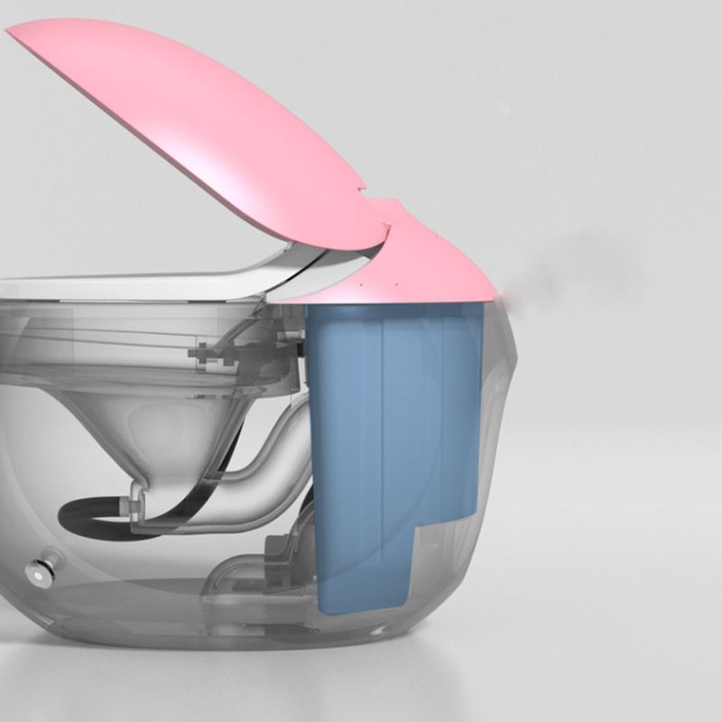 Contemporary Ceramic Flush Toilet Heated Seat Included Urine Toilet for Bathroom