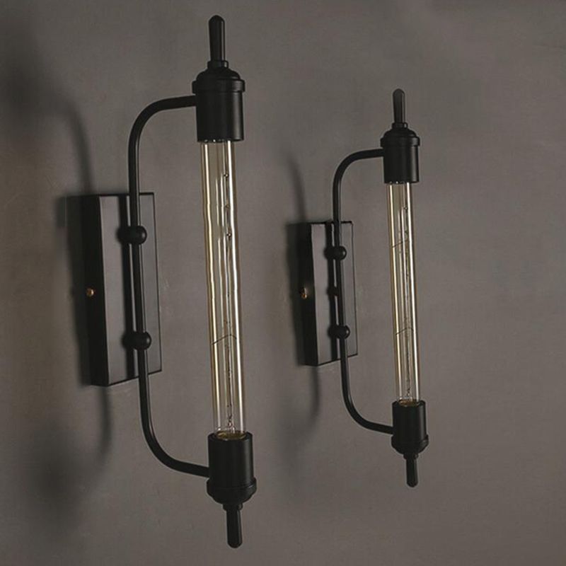 Retro Industrial Style Water Pipe Wall Mounted Lights Metallic Wall Mounted Lamp for Bar