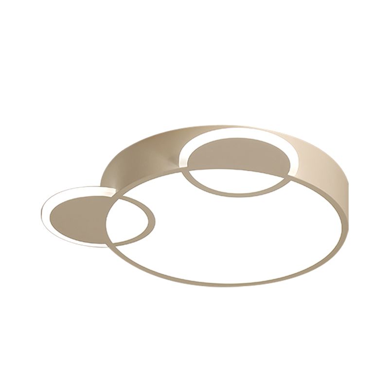 Plafonnier LED en acrylique avec souris, montage encastré, dessin animé, proche du plafonnier, en blanc/rose/bleu