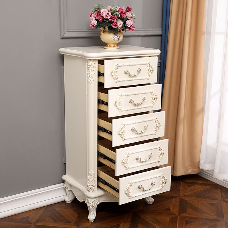Traditional Vertical Lingerie Chest Wood Storage Bachelor Chest for Bedroom
