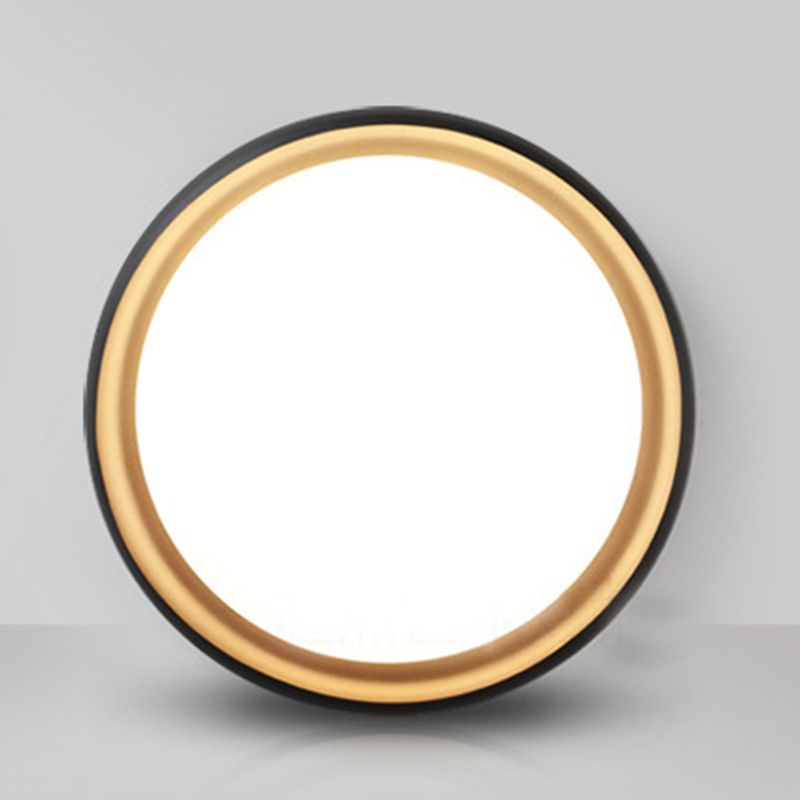 Moderne Minimalistische LED Flush Mount Aluminium Circular Ceiling-profiel met Acrylic Shade