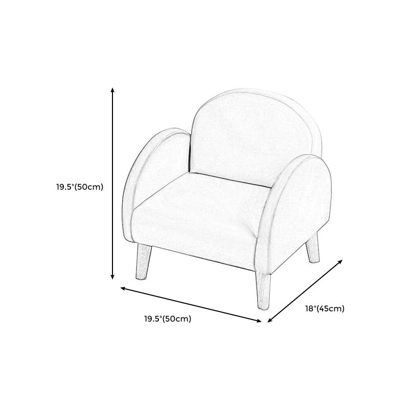 Modern Leather Tight Back Rolled Arm Sofa Couch for Children