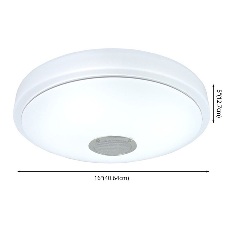 Flush Mount Ceiling Light Smart Bluetooth Music Ceiling Light Bedroom Light