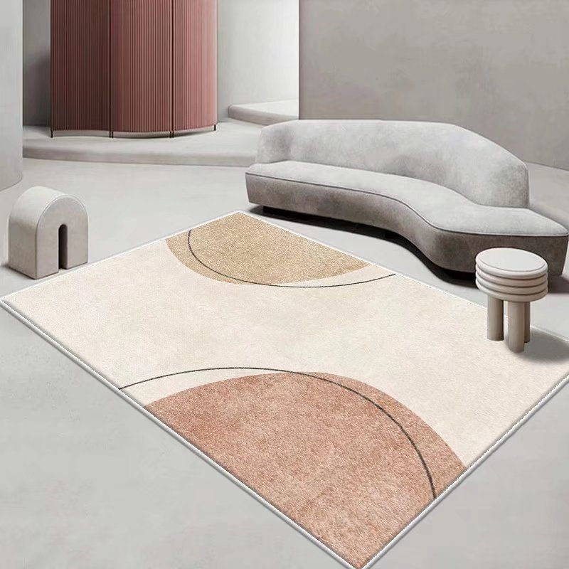 Modern Pink Rug Color Piece Indoor Rug Washable Rug for Living Room