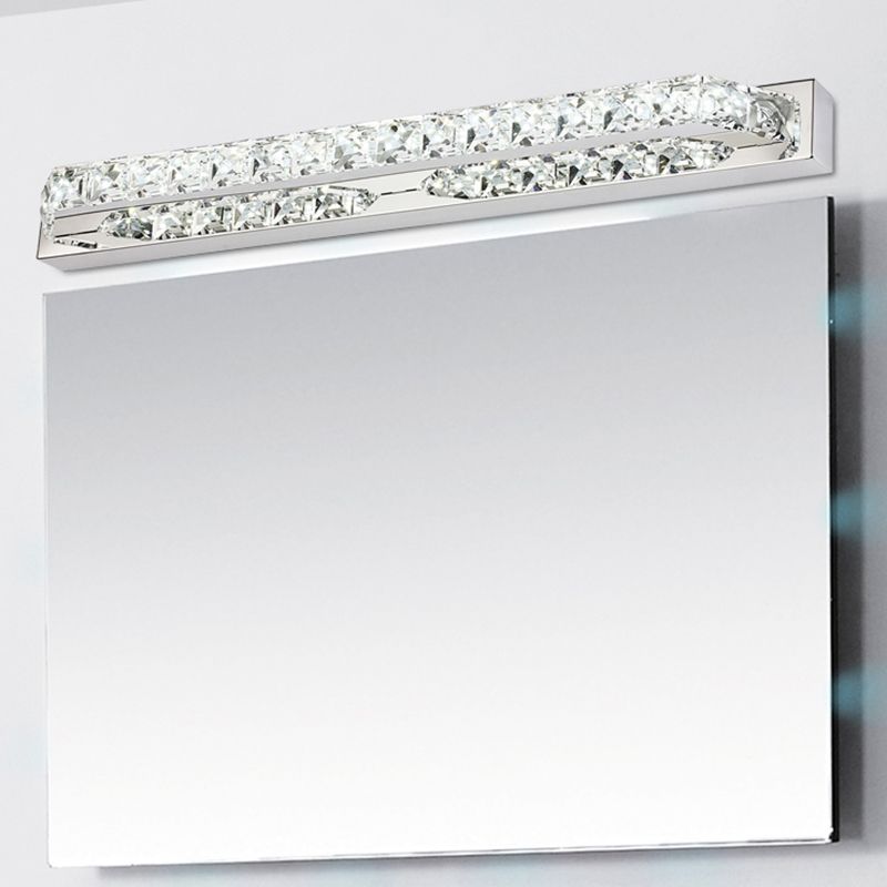 Geometric Vanity Lighting Modern Style Crystal 1 Light Vanity Sconce Lights