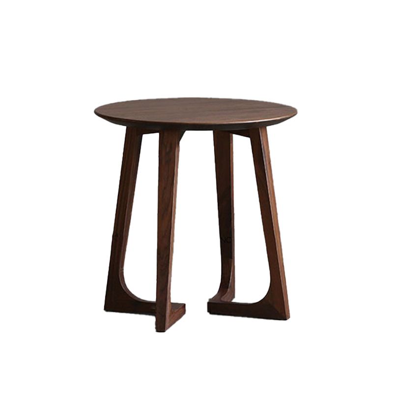 Contemporary Wooden Bunching Tables Round Medium Wood Coffee Table