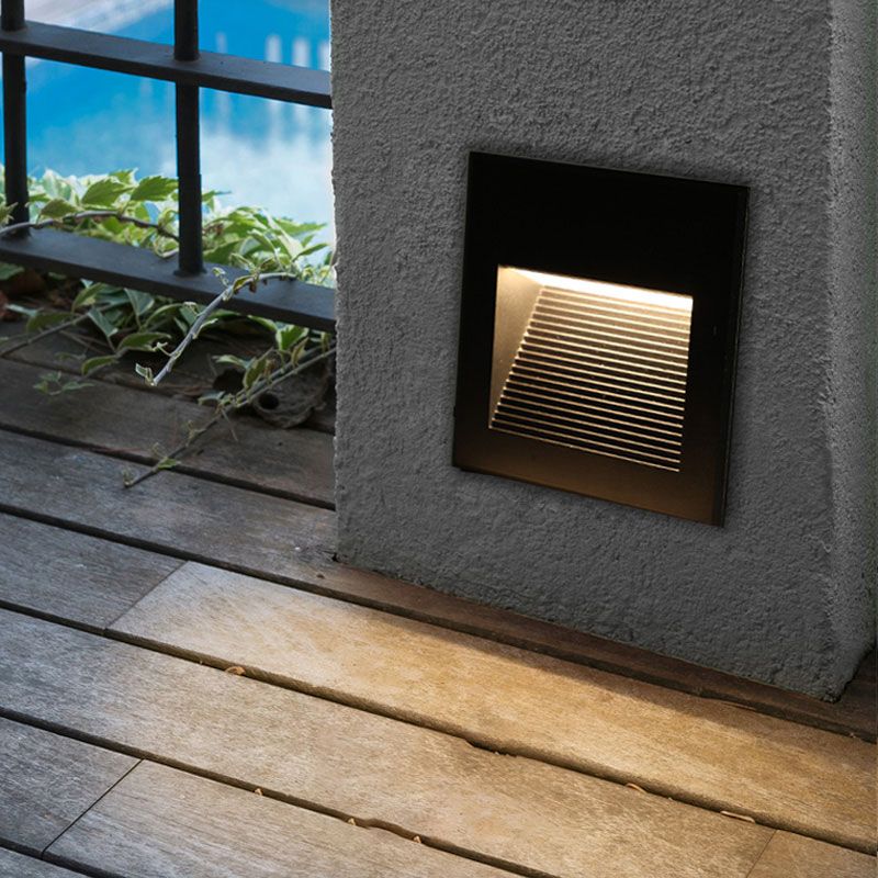 Aluminium quadrilatère de paroi encastrée