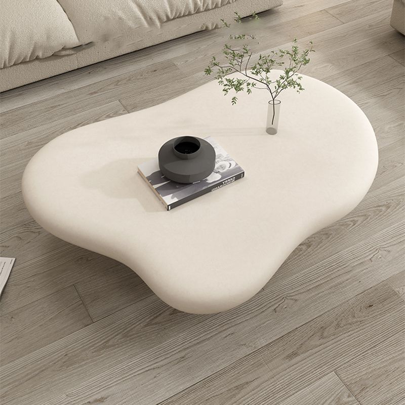 Wood Contemporary Coffee Table 4 Legs Single Coffee Cocktail Table