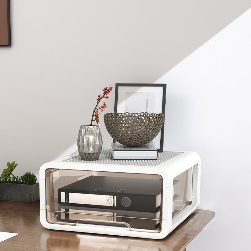 Modern Vertical Filing Cabinet Transparent Plastic Drawers File Cabinet