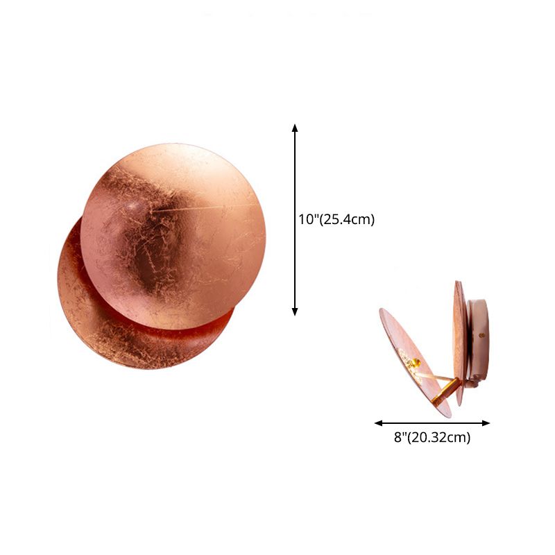 Estilo nórdico Rotable Solar Eclipse Splipse Splipe Metal Metal Redone Red Red Cull Moon Lámpara de montaje para dormitorio para dormitorio