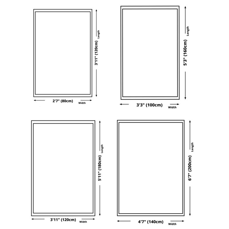 Classic Whitewashed Area Rug Olden Floral Printed Rug Anti-Slip Backing Carpet for Living Room