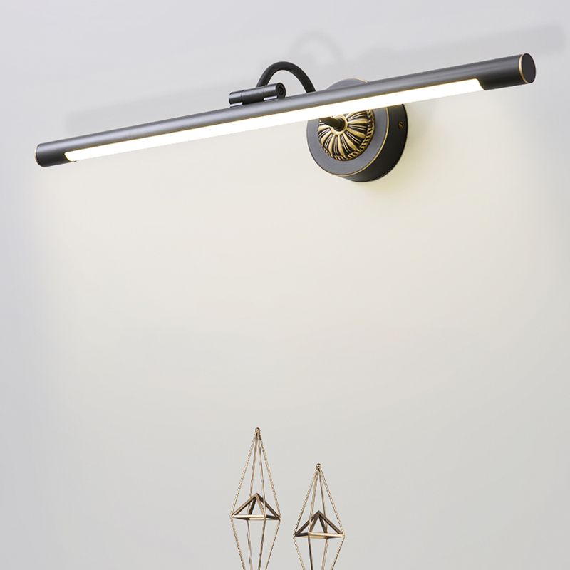 Linear Metal Wall Sconce Modern Style 1-Light Mirror Wall Mount Light