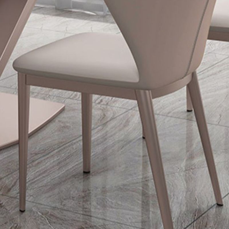 Sintered Stone DiningTable Set 1/5/7 Pieces with Metal Base Kitchen Furniture Set