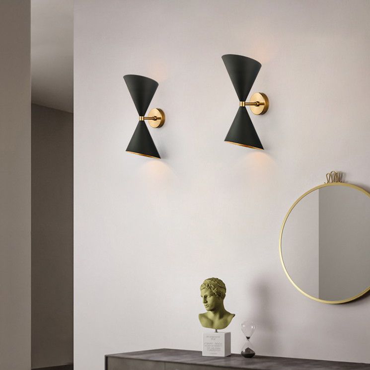 Metal Cone Wall Mounted Light Fixture Modern Bedroom Wall Mounted Light Fixture