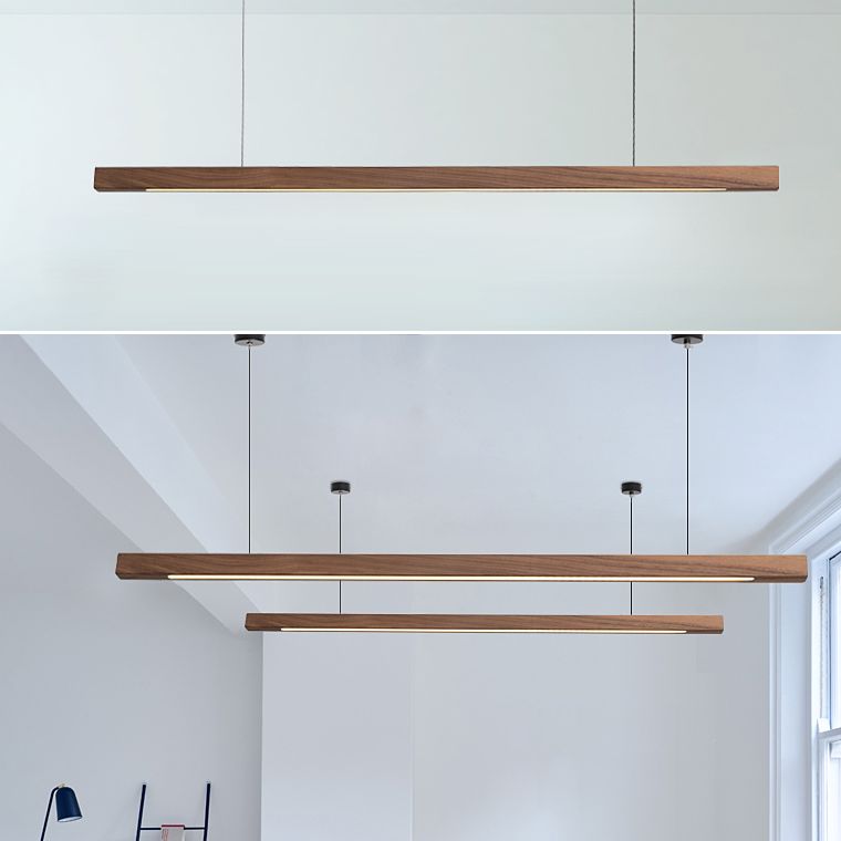 LAMPE DE PLADIER MINIMALISME DE BOIS ALIMENTATION PRENDANT LED LIGHT pour la salle à manger