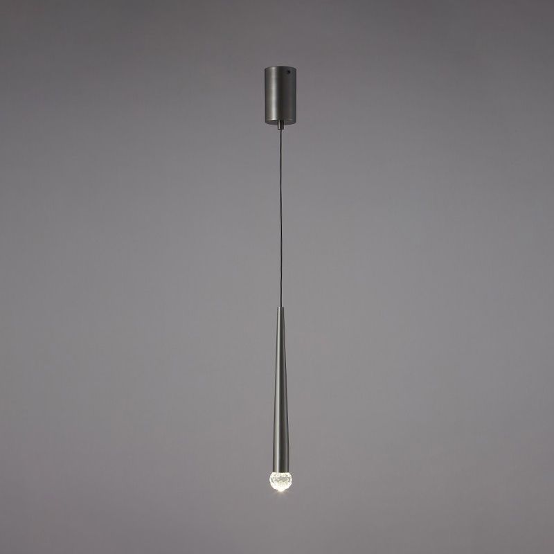 Crystal modern pendant Light 1-Light Cone Plafond Lightture pour chambre à coucher