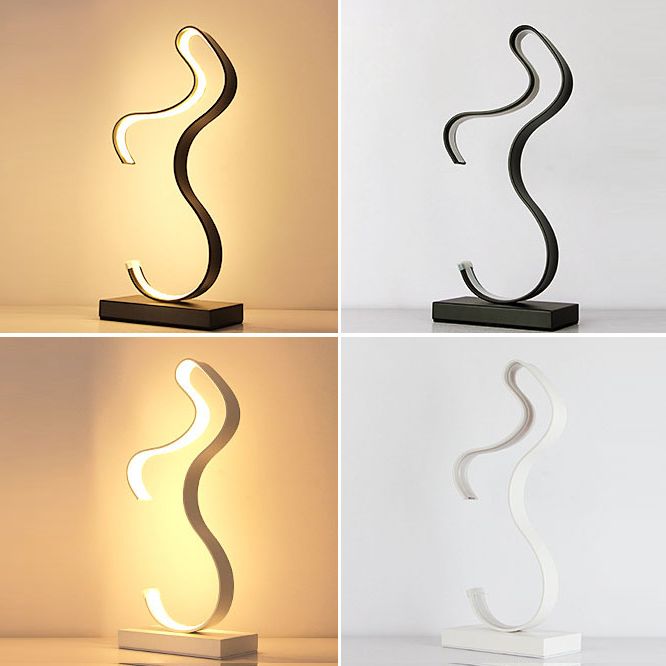 Eenvoudstijl tafel licht metalen slaapkamer led nachttafel lamp