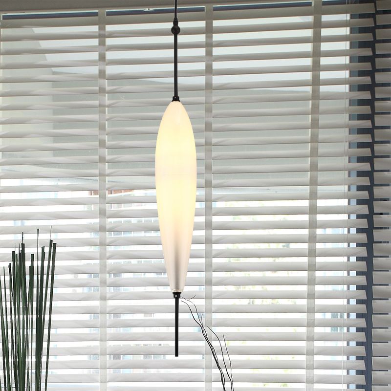Teardrop/Drum/Cylinder Cluster Pendant Modernist Blue/White Glass 1/3 Lights Dining Room Hanging Light Fixture