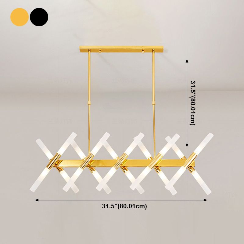 Moderner LED -Insel Leichtfutterraum Einfaches Hängslampenvorricht