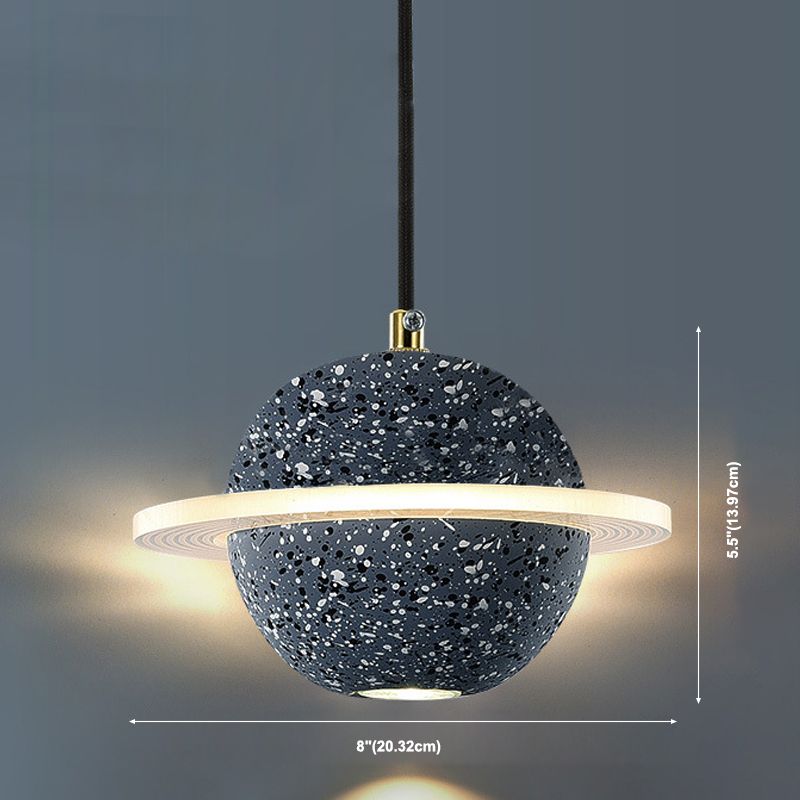 Globe zeitgenössischer Stil Hanging Lampe Acryl -Einweihlampe Lampe